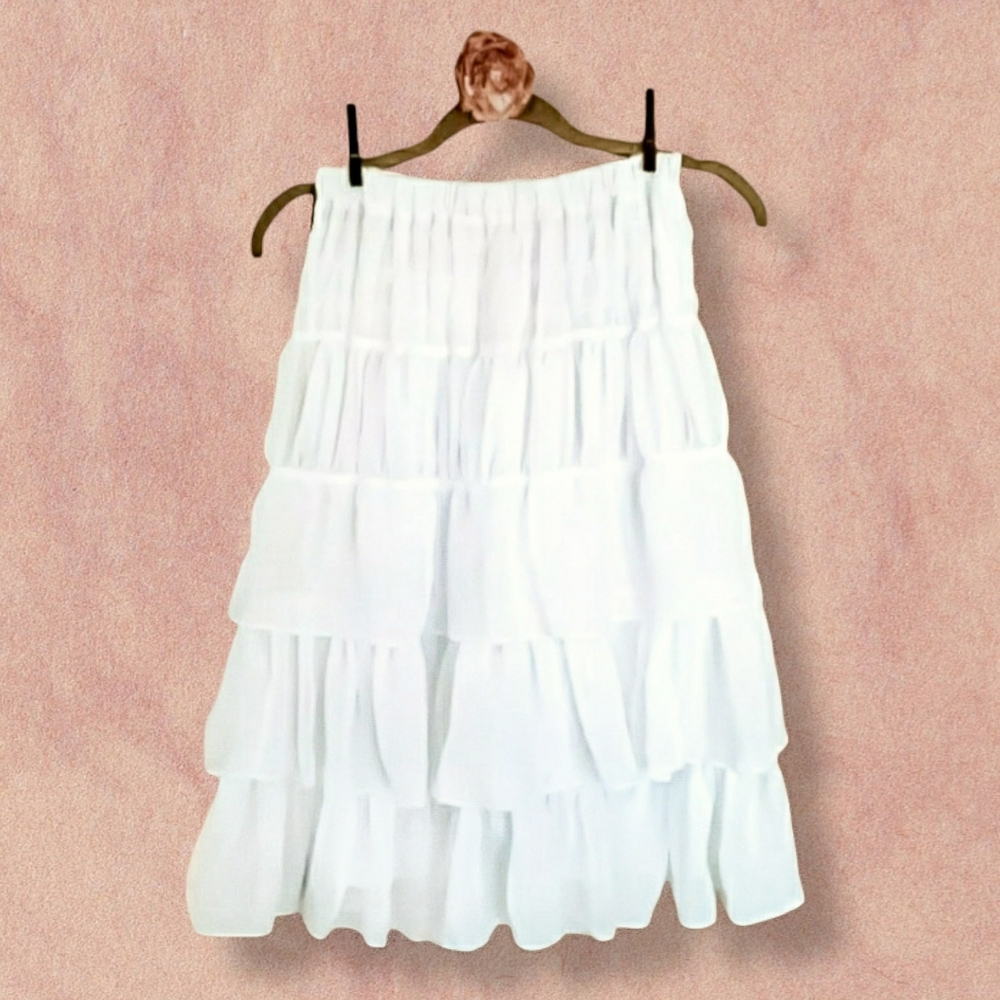 NWT Express Midi Skirt in White (XS)